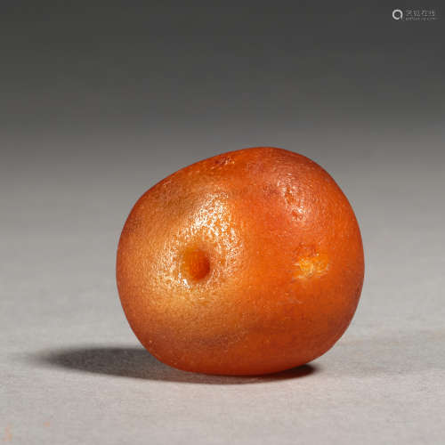 An amber bead,Liao dynasty