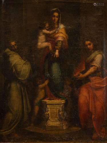 Rodolfo Paoletti, Italian 1824-1891- Madonna of the Harpies,...