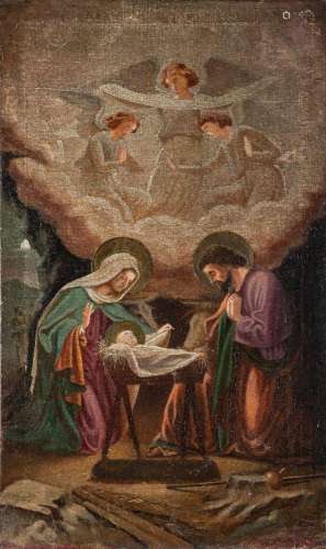 Italian Provincial School, mid 19th Century- The Nativity; o...