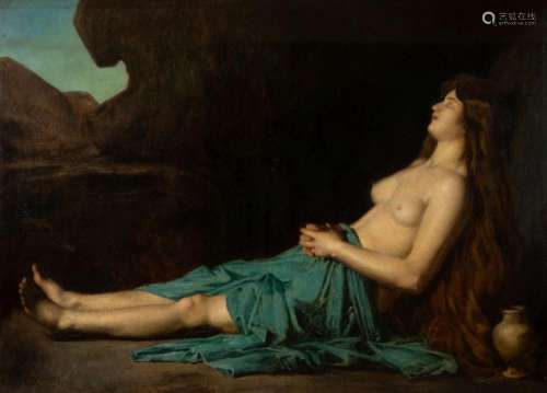 After Jean Jacques Henner, French 1829-1905- Madeleine in th...