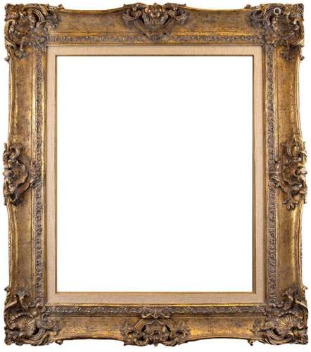 A Gilded Composition Louis XV Style Pierced and Swept Frame,...