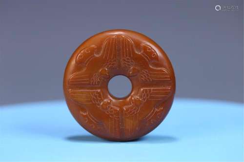 A CHINESE JADE ROUND BI