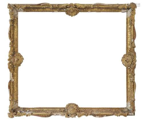 An English Gilded Composition Rococo Revival Frame of Large ...