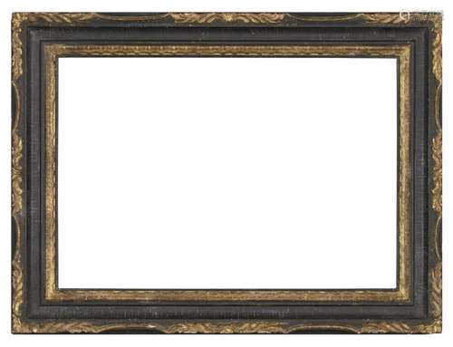 A Parcel Gilded and Ebonised Chinese Chippendale Style Frame...