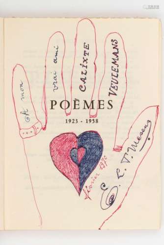 EDOUARD LEON THEODORE MESENS (1903-1971) Poèmes, 1923-1958 L...