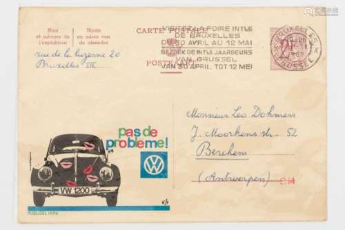 LOUIS SCUTENAIRE (1905-1987) Carte postale, 1963 Carte posta...