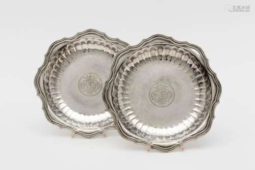 PAIRE DE JATTES RONDES En argent Angers, 1740/1742. Zilveren...