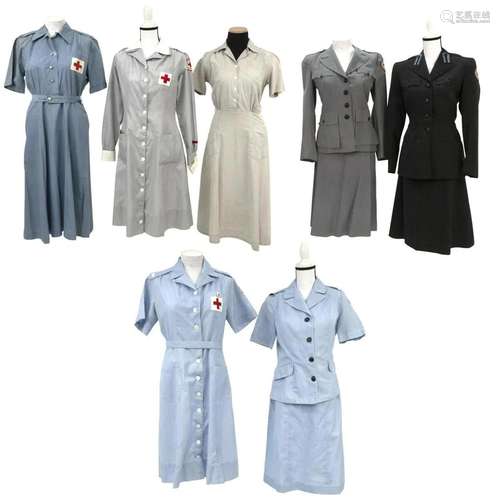 WW2 and later Womans's Red Cross Uniforms