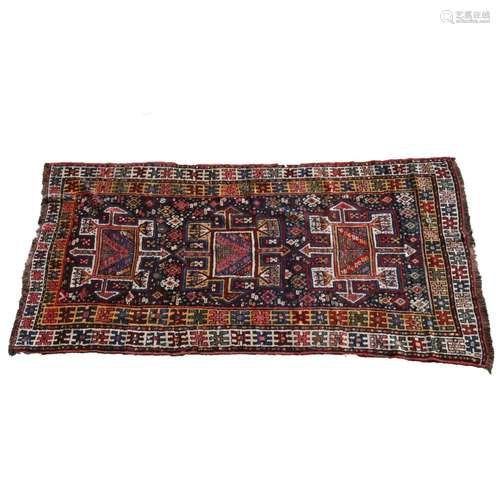 19th Century Turkish Kurd Yuruk Rug.