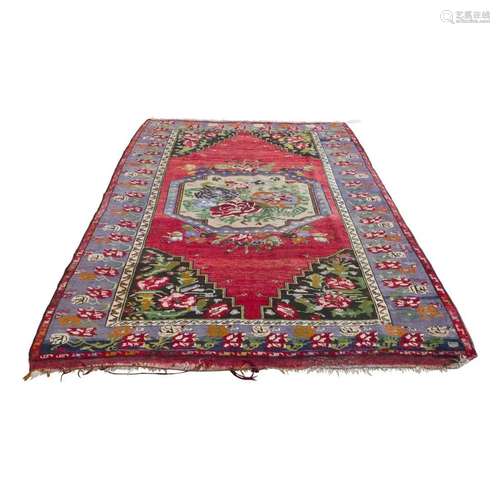 Floral Motif Area Rug