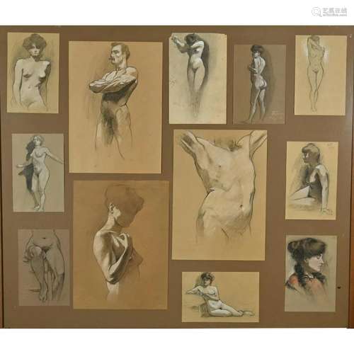 Haig Patigian, Twelve Figure Studies, 1906-1907