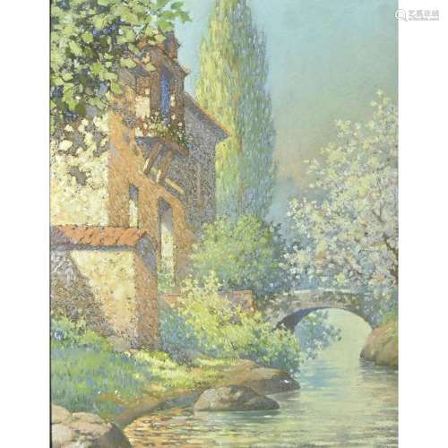 Haig Patigian, Springtime at Montigny, pastel on paper