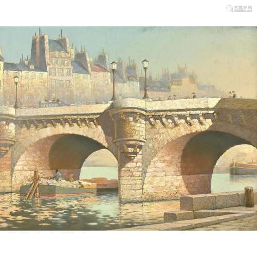 Haig Patigian, Pont Neuf, Paris, pastel on paper
