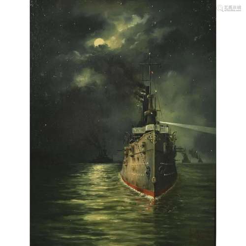 Haig Patigian, Warships in Moonlight