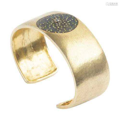 Irradiated Diamond, Vermeil Bracelet.