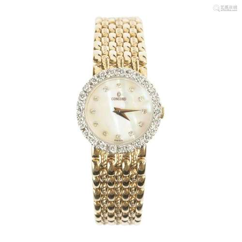 Ladies Concord Diamond, 18k Yellow Gold Wristwatch.