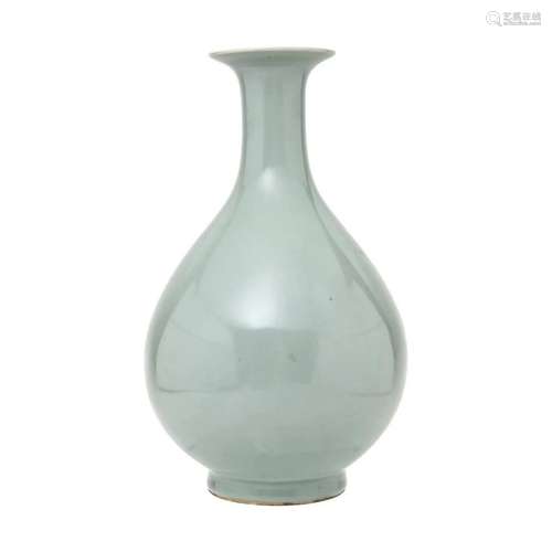 Chinese Longquan Celadon Pear Vase