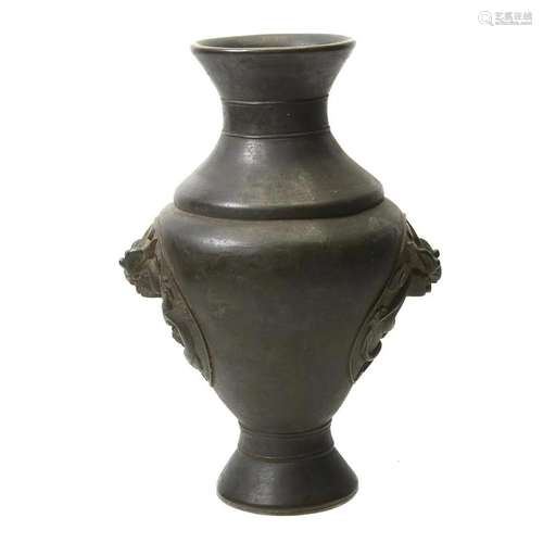 Japanese Archaistic Bronze Vase