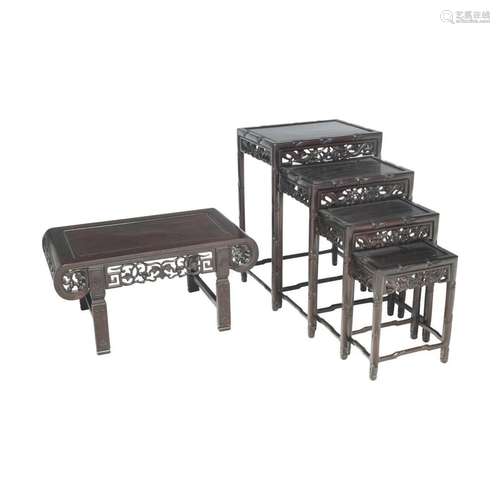 Chinese Altar Table and Nesting Tables