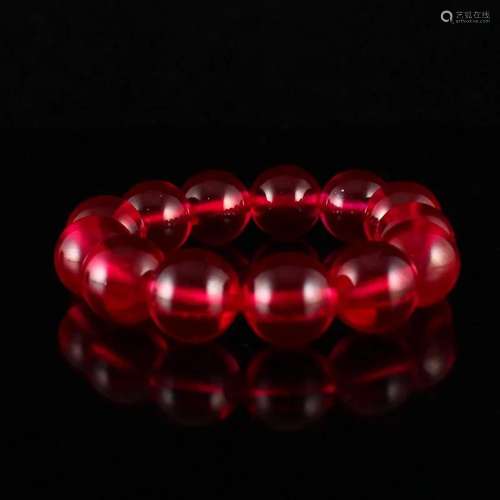 16mm Beautiful Ruby Beads Bracelet