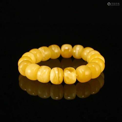 Natural Amber Beads Bracelet