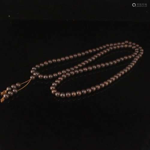 8 MM Chinese Chenxiang Wood Beads Prayer Necklace