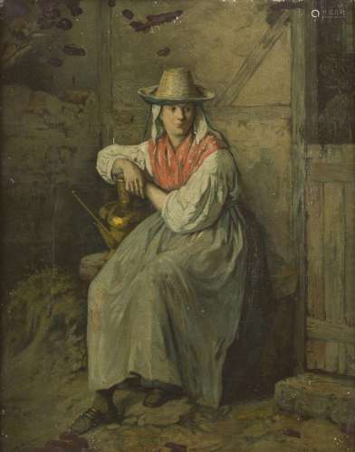 JEAN-BAPTISTE MADOU (bruxelles 1796-1877) Femme dans une cou...