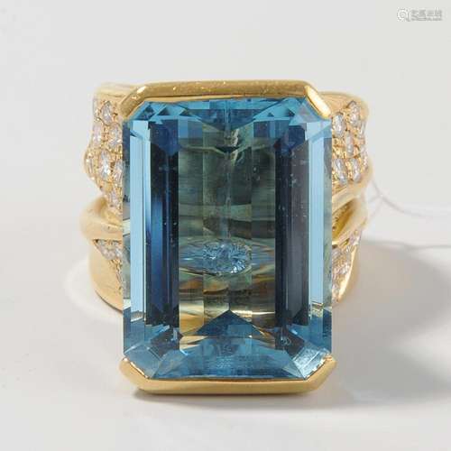 AQUAMARIN-BRILLANT-RING