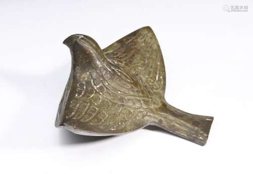 Chinese Art A bird shaped solid bronze figure China, 20th ce...