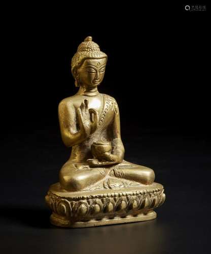 Himalayan Art A bronze figure of Buddha Nepal, 20th century