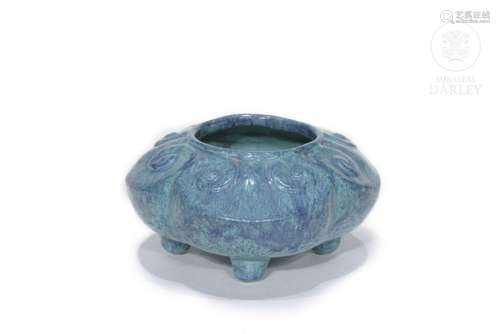 Glazed ceramic censer, China, 20th century