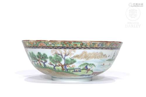 Cantonese porcelain bowl, 20th century