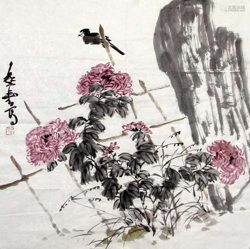 杨象宪 花鸟 纸本 软片