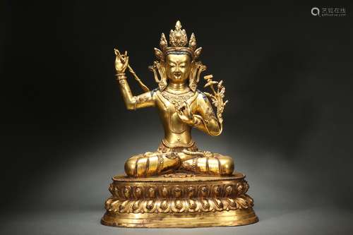 Gilt Bronze Statue of Buddha