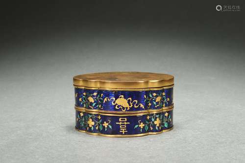 Gilt Bronze Blueing Treasure Box, Qianlong Reign Period, Qin...