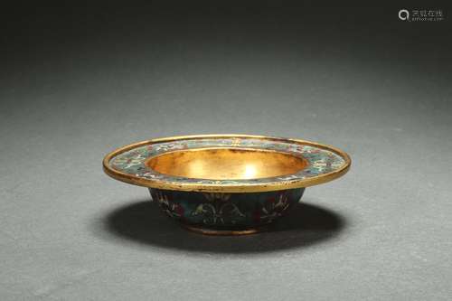 Cloisonne Bowl, Qianlong Reign Period, Qing Dynasty