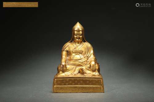 Gilt Bronze Statue of Tsongkhapa