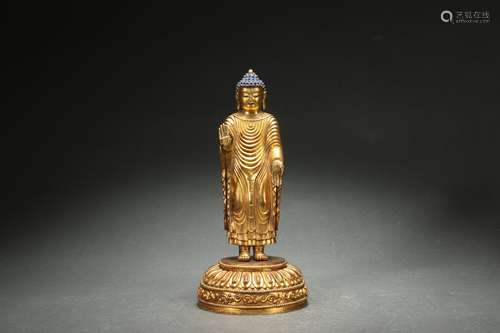 Gilt Bronze Statue of Buddha