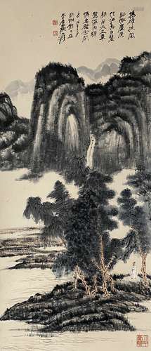 Landscape, Hanging Scroll, Zhang Daqian