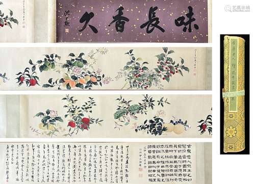 Flowers, Hand Scroll, Ju Lian