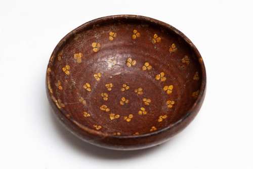 Islamic Art A slip painted terracotta bowl Eastern Iranian w...