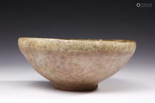 Islamic Art An earthenware slip painted with bowl with Sasan...