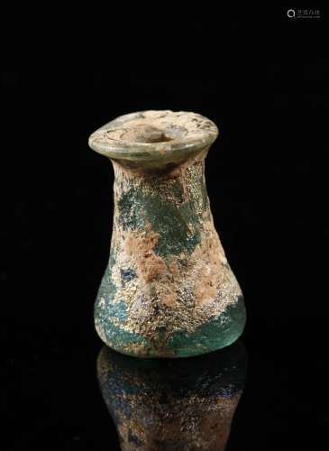 Islamic Art A small glass dropper flask Iran or Egypt, 8th c...