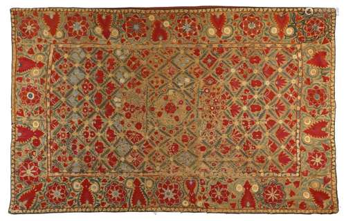 Islamic Art A large Suzani textile Uzbekistan, 19th century