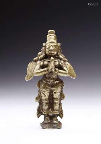 Indian Art A brass figure of Garuda India, 17th-18th century