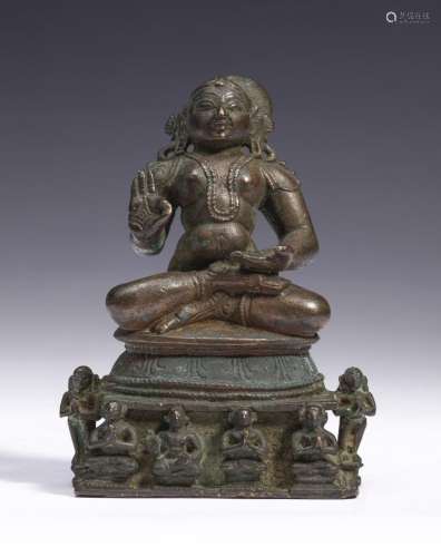 Indian Art A bronze figure of Swami Vedanta Desika Southern ...