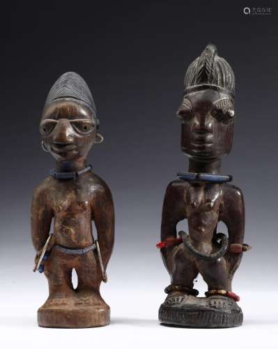 African art Ere Ibeji twins Yoruba, Nigeria