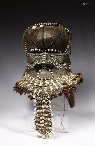 African art Bwoom helmet mask Kuba, D.R. of Congo