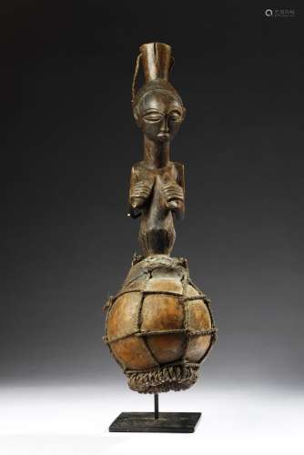 African art Divinatory gourd Kabwelulu Luba, D.R. of Congo