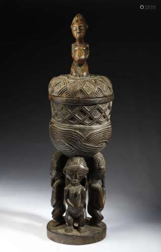 African art Large libation cup Kongo, D.R. of Congo